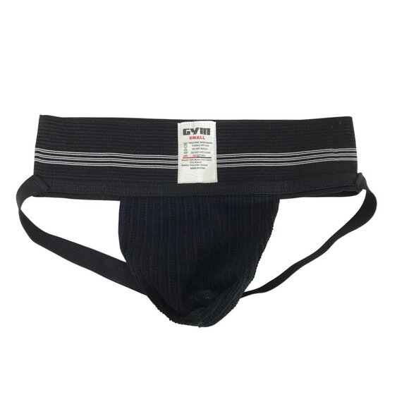 VINTAGE GYM ~ MENS SMALL ~ BLACK JOCK STRAP - Picture 1 of 5